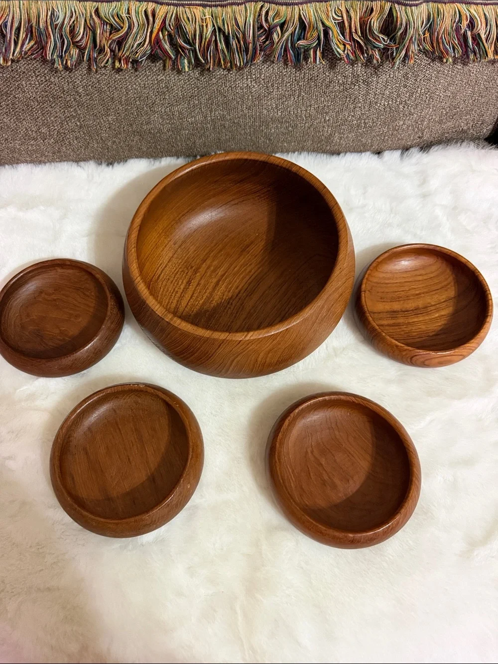 Teakwood salad bowl